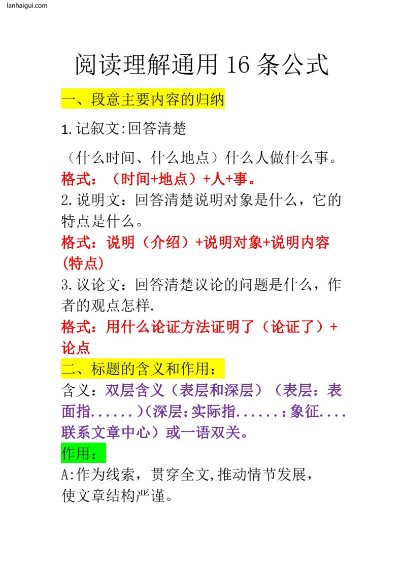 阅读理解通用 16 条公式(lanhaigui.com)_01